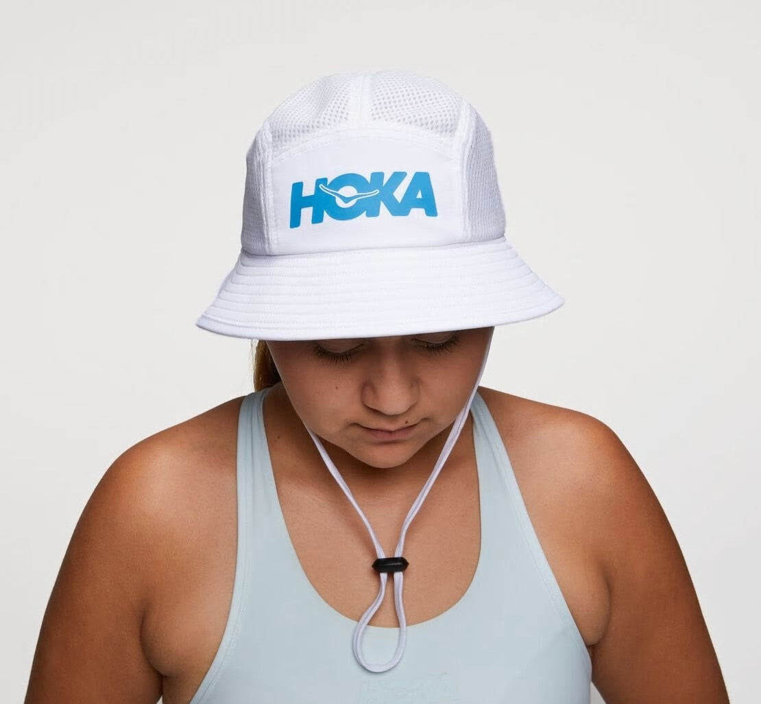 HOKA White / Diva Blue - All Gender Adventure Hat