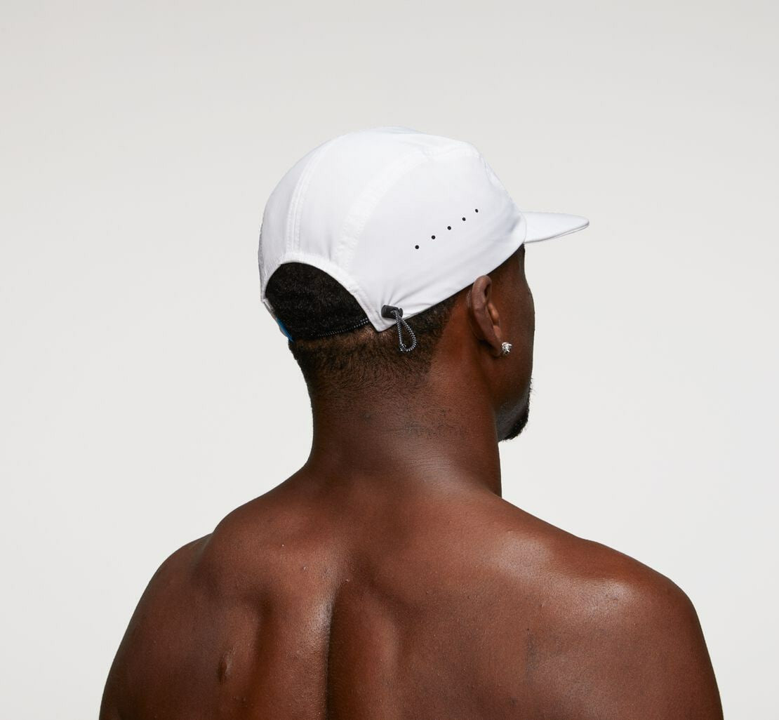 HOKA White / Cool Grey - All Gender Performance Hat