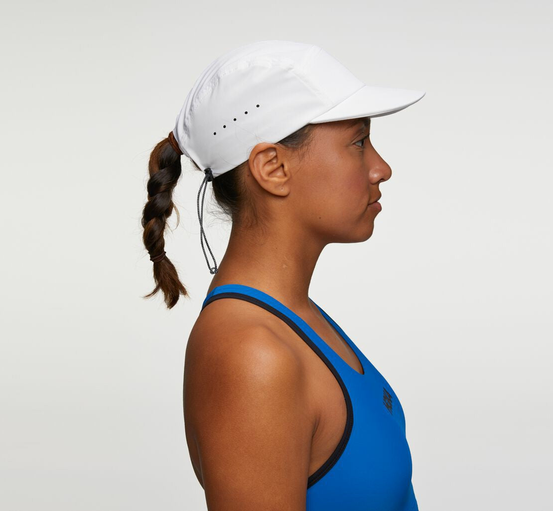 HOKA White / Diva Blue - All Gender Performance Hat