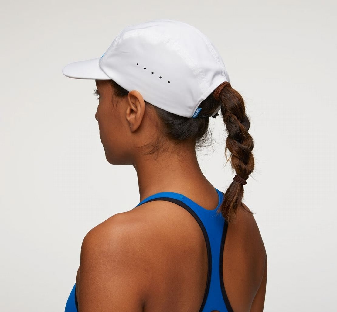 HOKA White / Diva Blue - All Gender Performance Hat