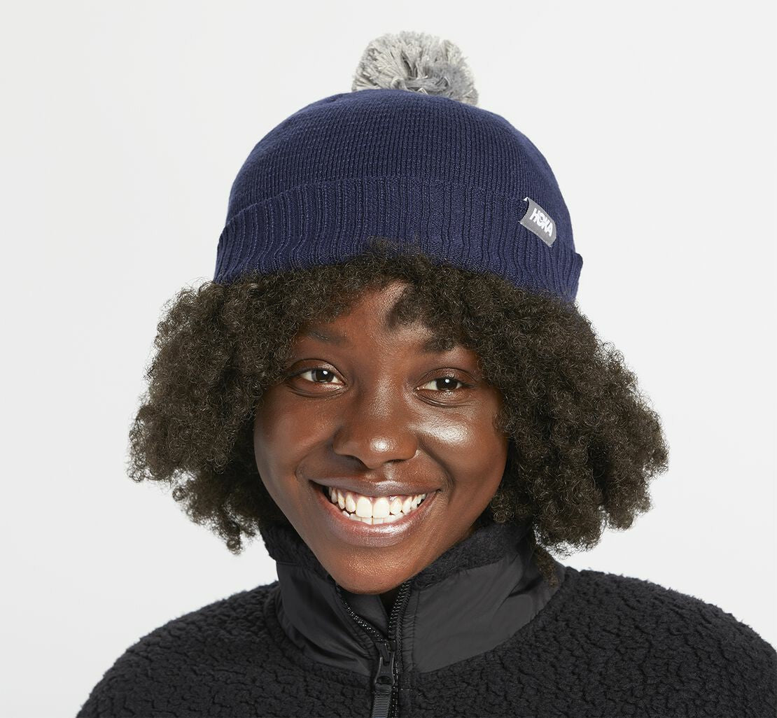 HOKA Moonlit Ocean - All Gender Pom Beanie