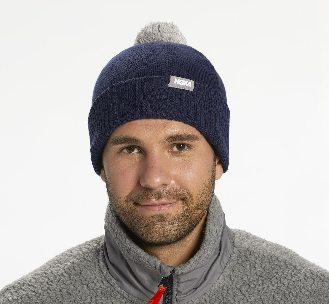 HOKA Moonlit Ocean - All Gender Pom Beanie