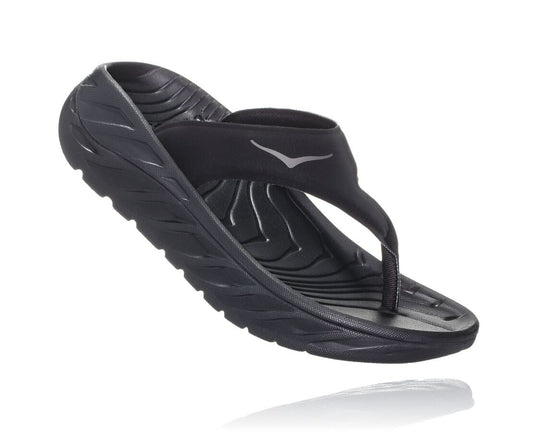 HOKA Black / Dark Gull Gray - Women's ORA Recovery Flip