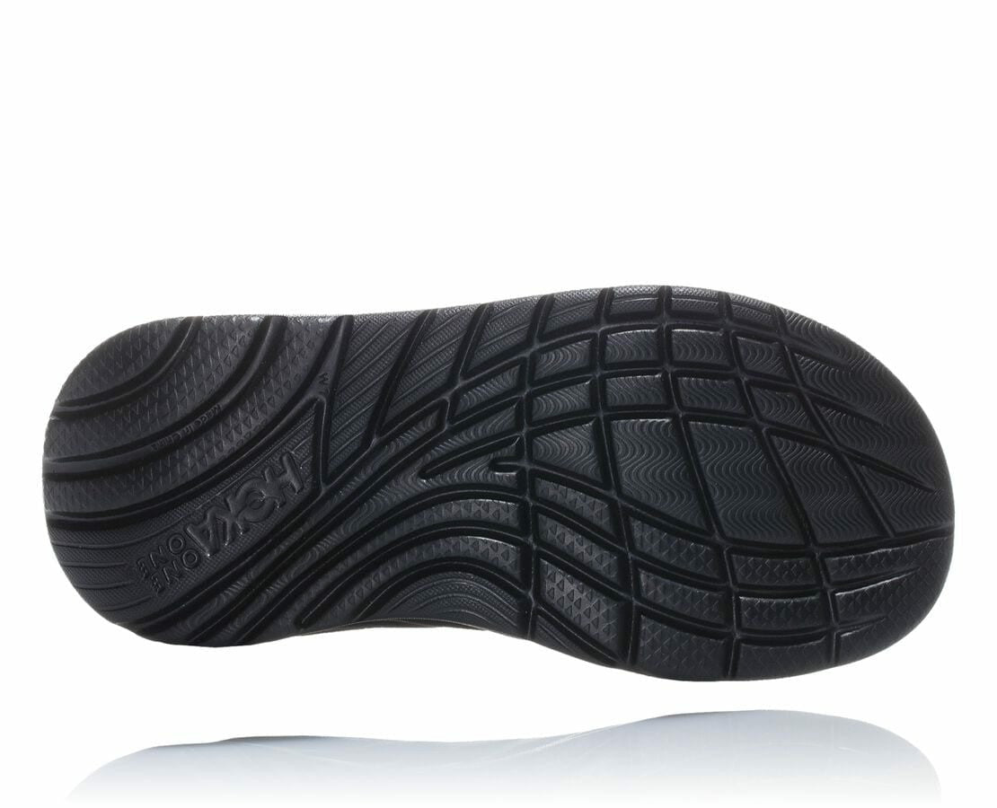 HOKA Black / Dark Gull Gray - Women's ORA Recovery Flip
