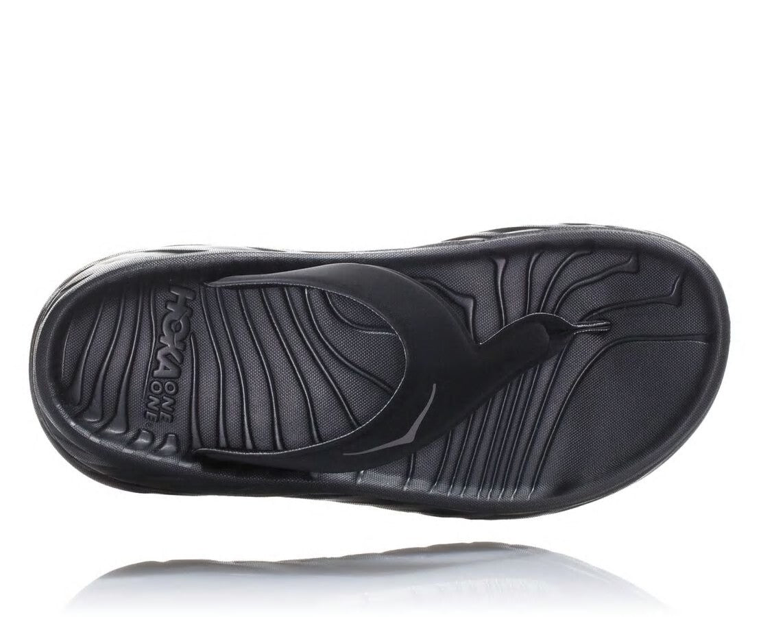 HOKA Black / Dark Gull Gray - Women's ORA Recovery Flip