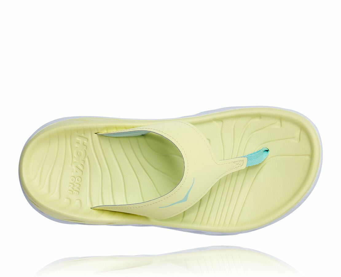 HOKA Luminary Green / Blue Tint - Women's ORA Recovery Flip