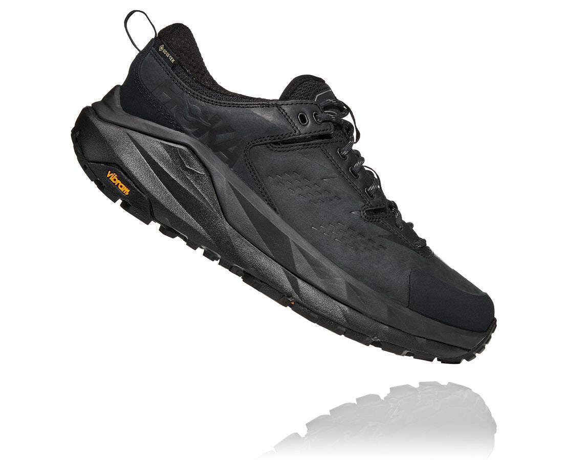 HOKA Black / Charcoal Gray - Men's Kaha Low GORE-TEX