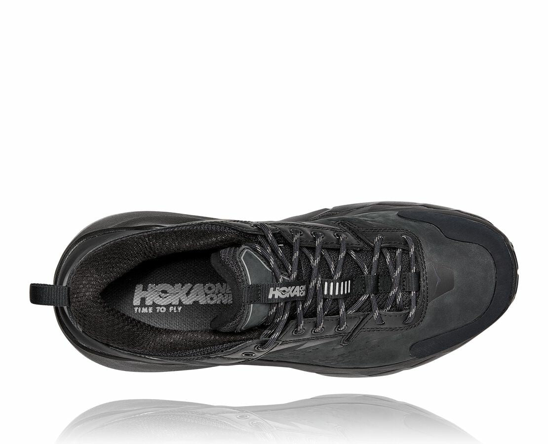 HOKA Black / Charcoal Gray - Men's Kaha Low GORE-TEX
