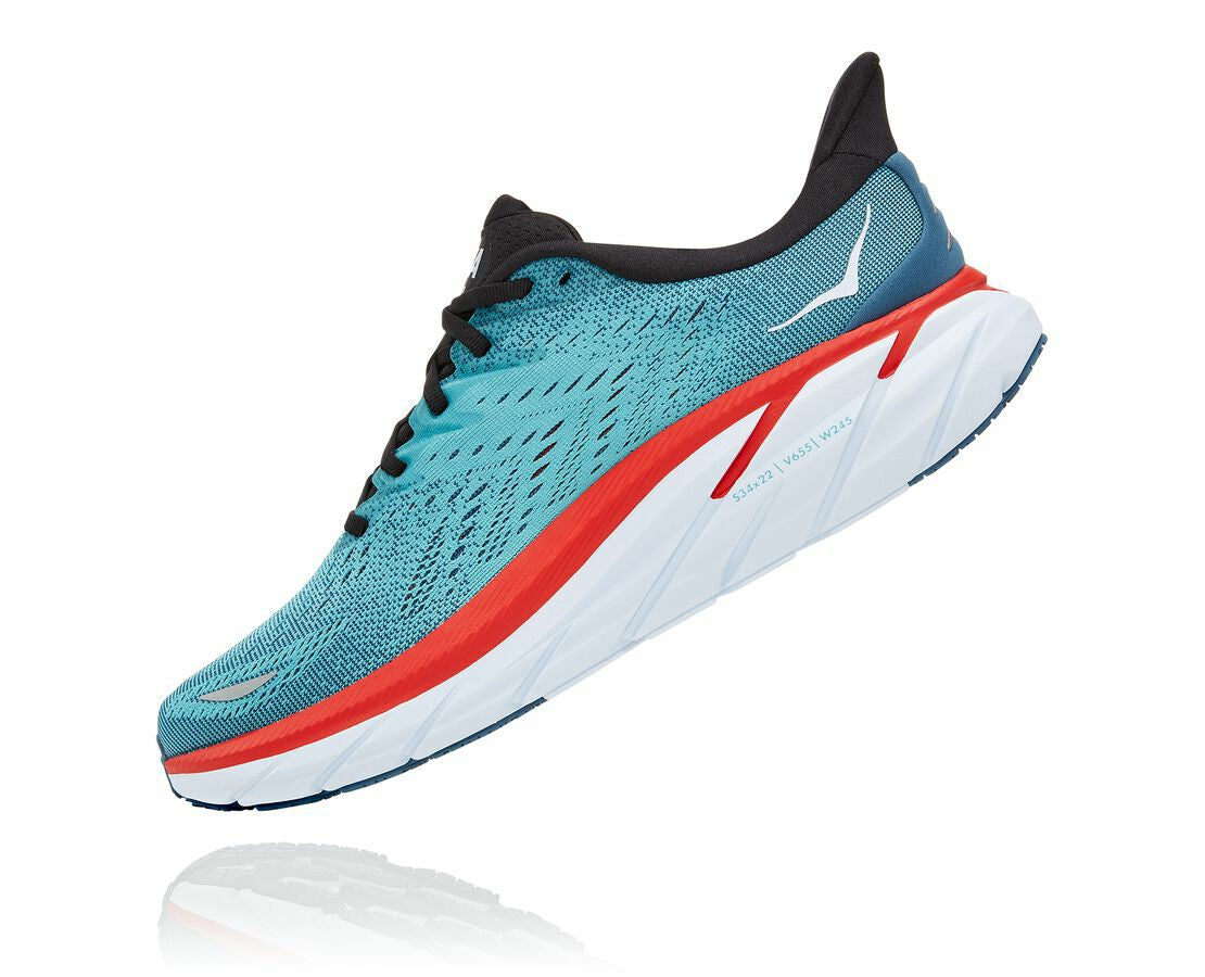 HOKA Real Teal / Aquarelle - Men's Clifton 8