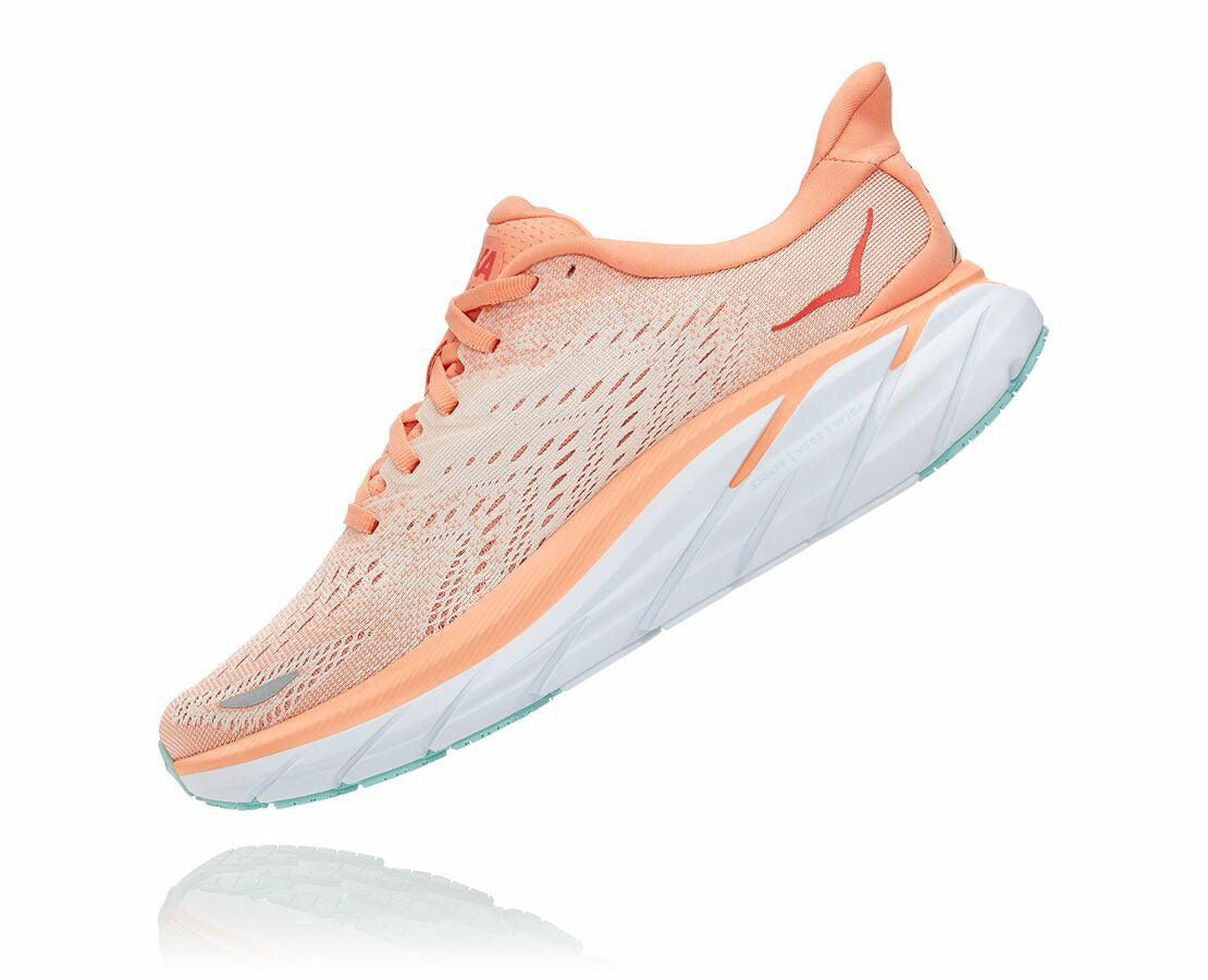 HOKA Cantaloupe / Silver Peony - Women's Clifton 8