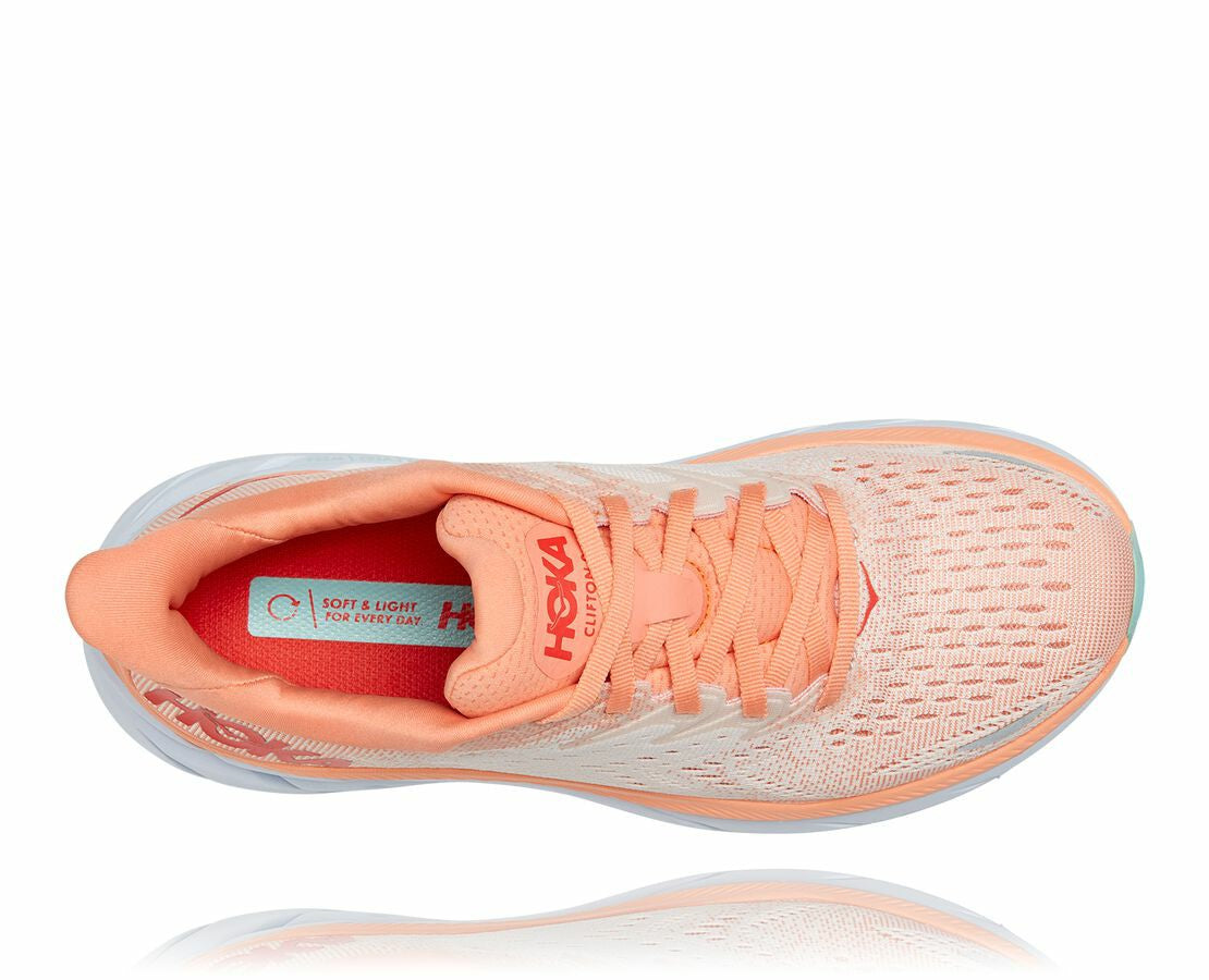 HOKA Cantaloupe / Silver Peony - Women's Clifton 8