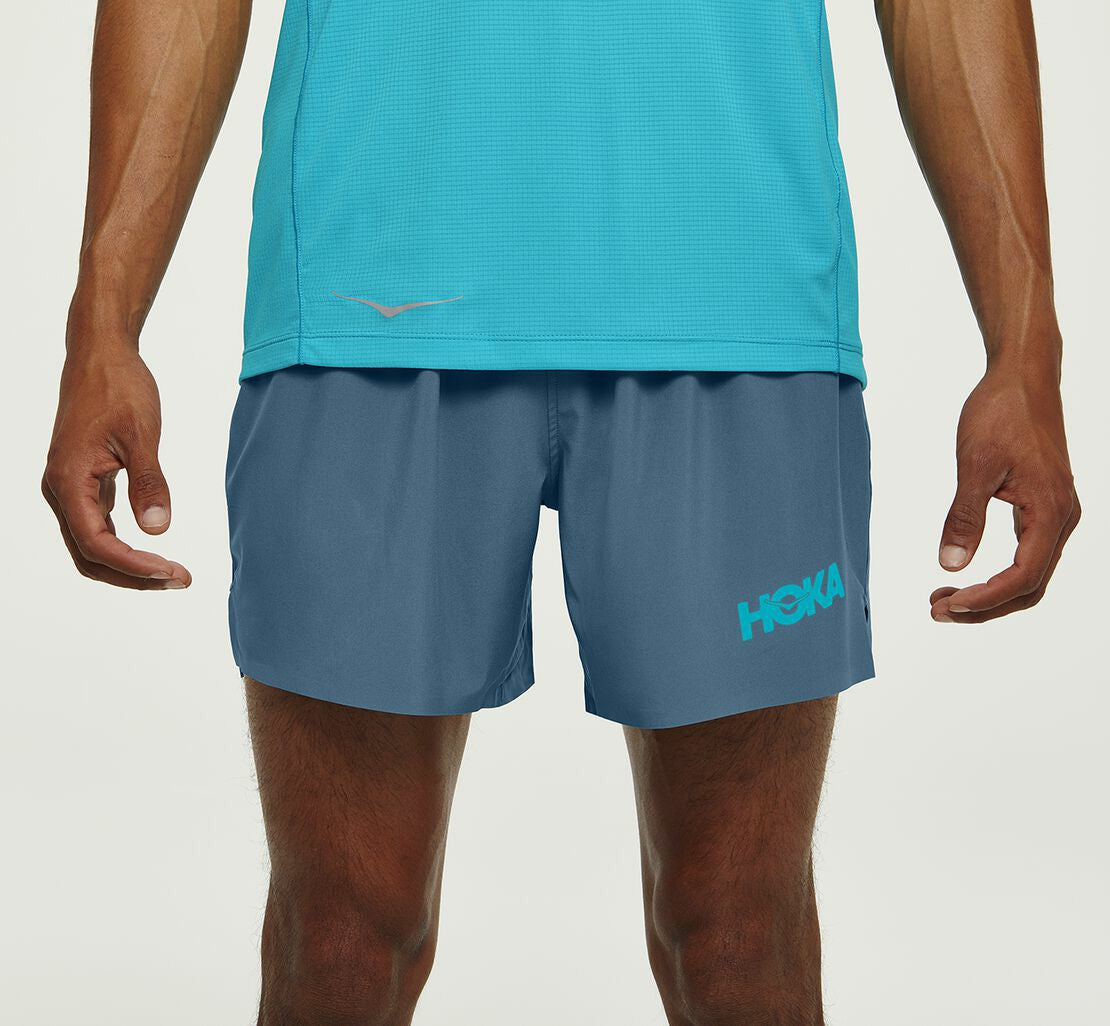 HOKA Real Teal - Men's Glide 5" Short