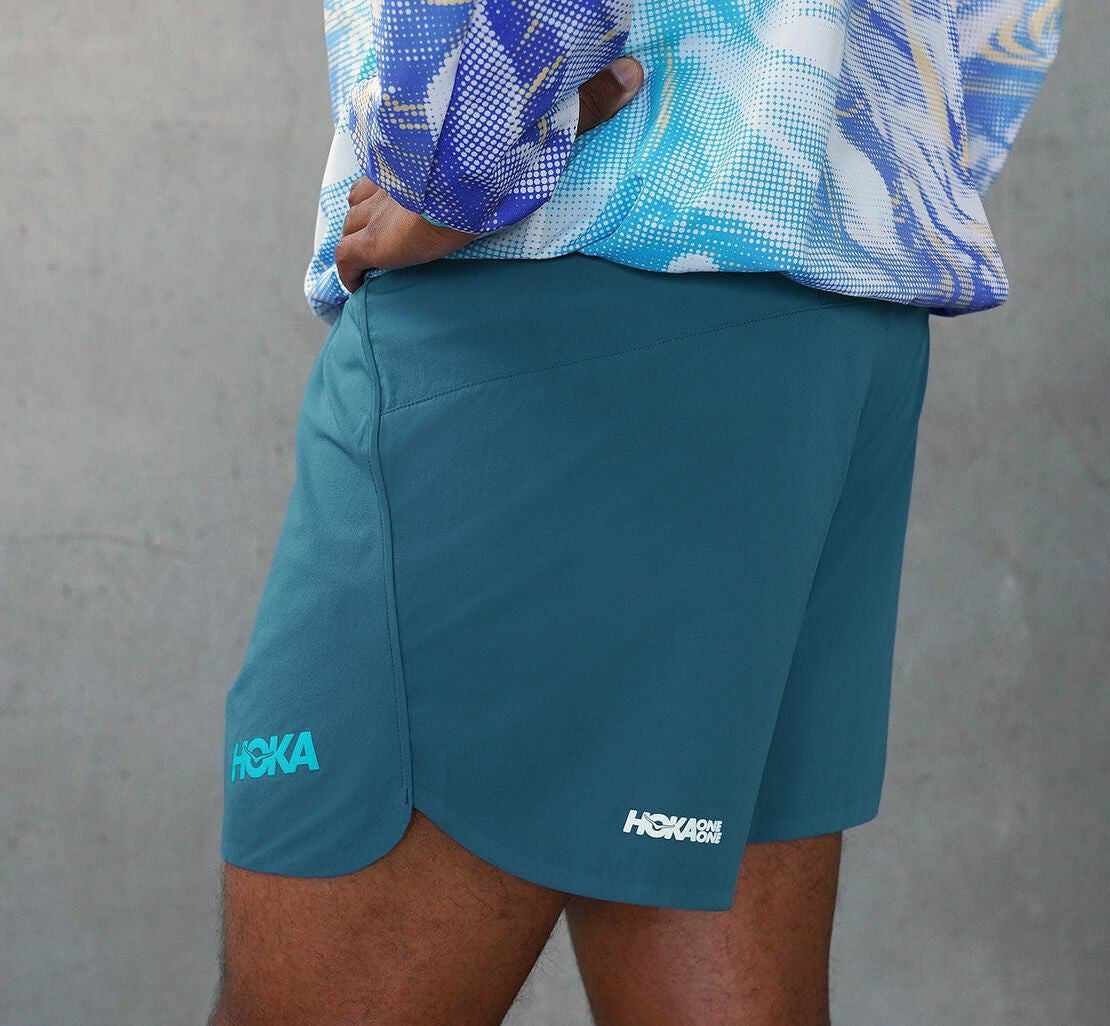 HOKA Real Teal - Men's Glide 5" Short