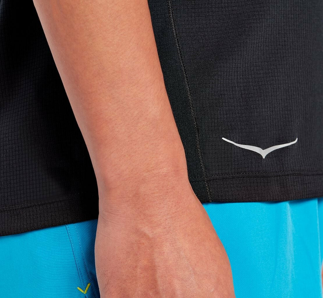 HOKA Black - Men's Performance Short Sleeve