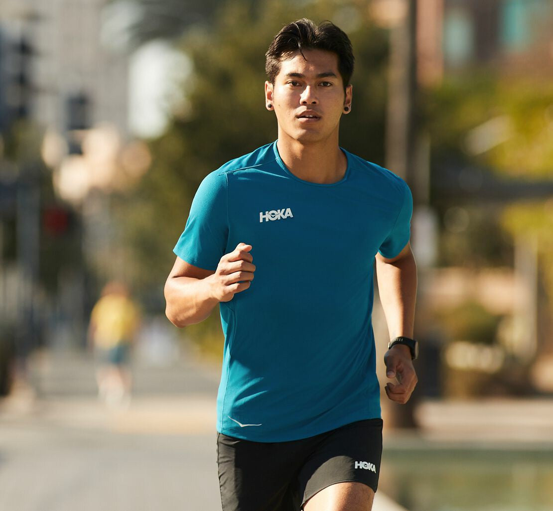 HOKA Moroccan Blue - Men's Performance Short Sleeve