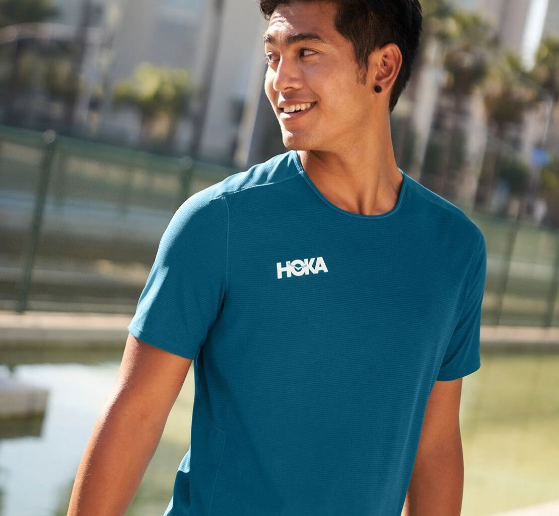 HOKA Moroccan Blue - Men's Performance Short Sleeve