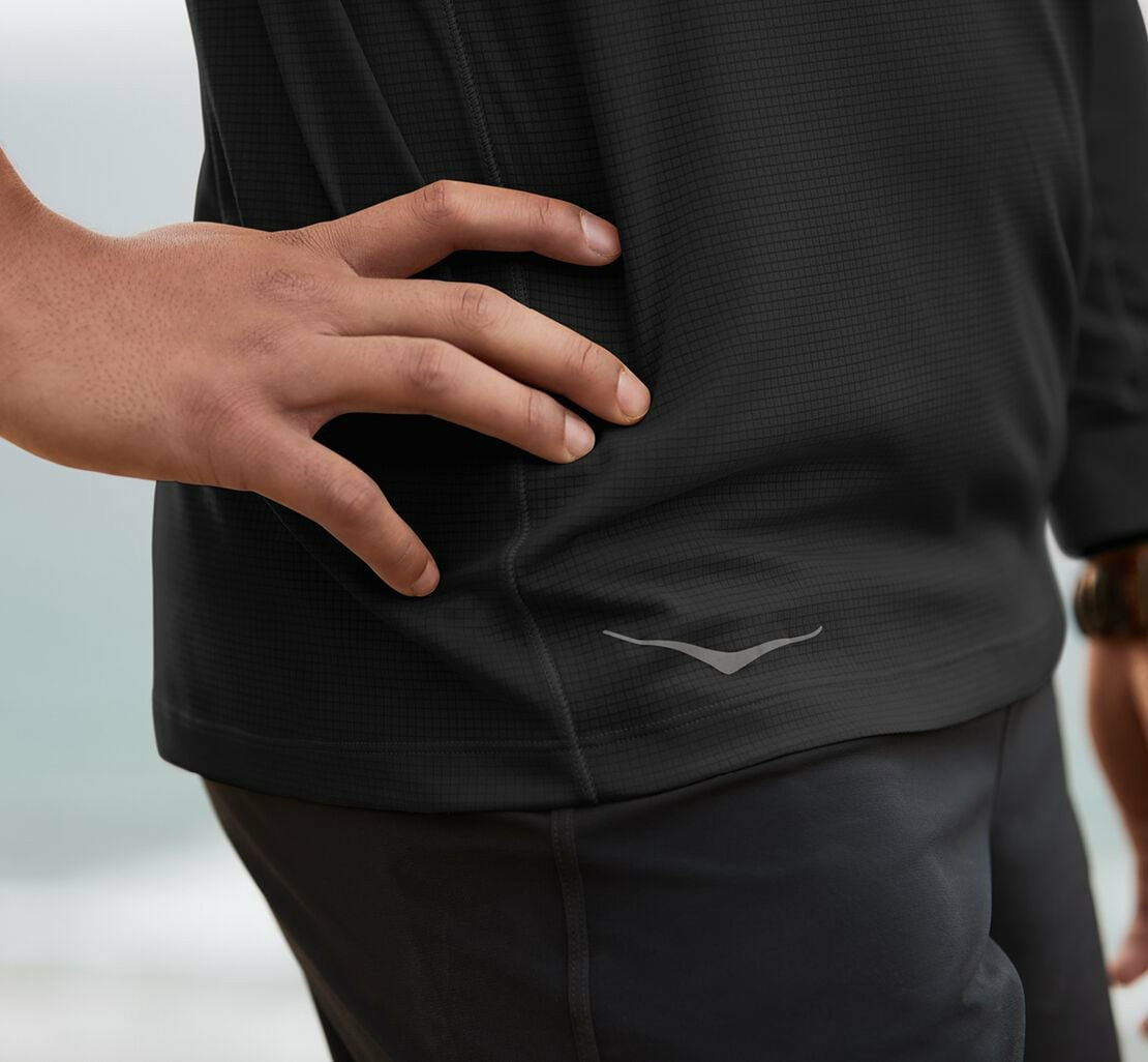 HOKA Black - Men's Performance 3/4 Sleeve