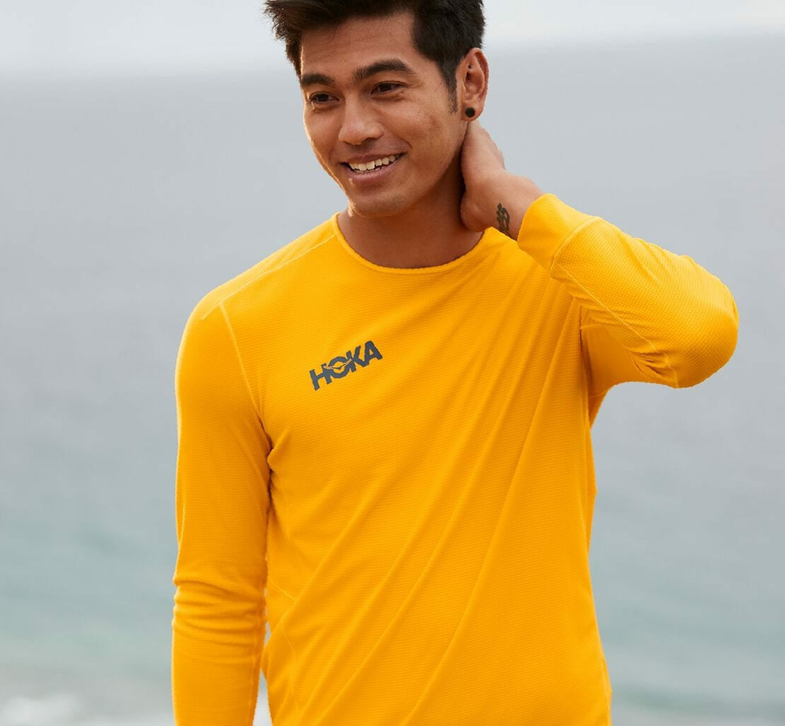 HOKA Saffron - Men's Performance 3/4 Sleeve