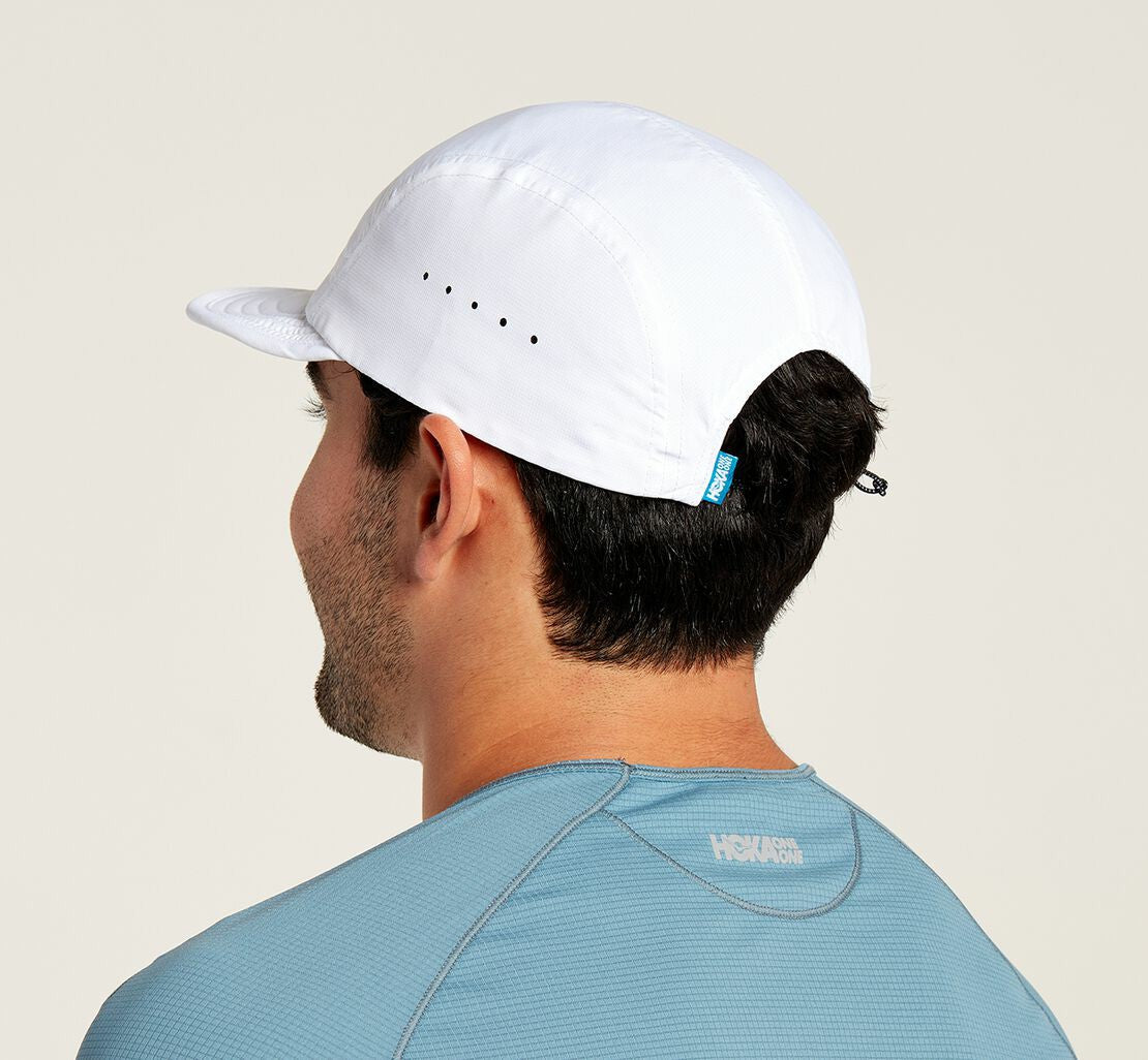 HOKA White / Castlerock - All Gender Packable Trail Hat