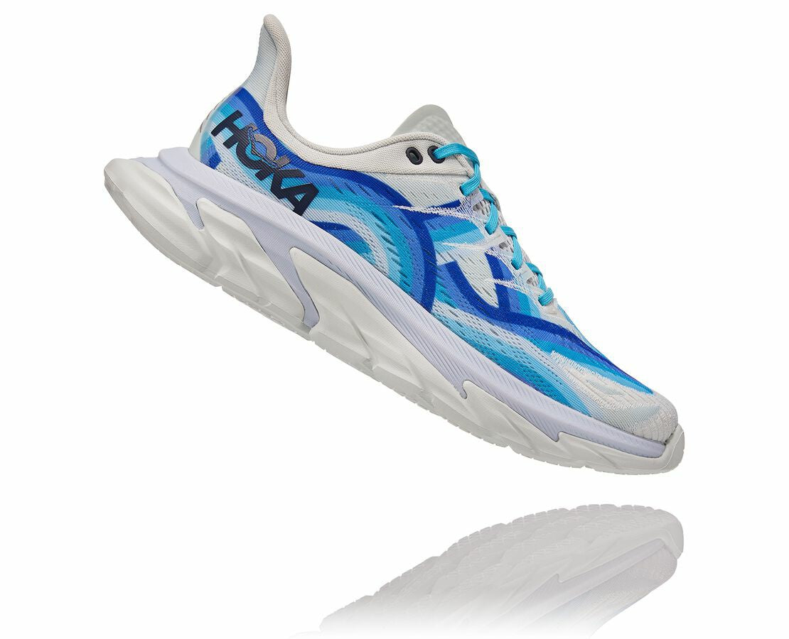 HOKA Dazzling Blue / Blue Flower - All Gender Clifton Edge Geometric