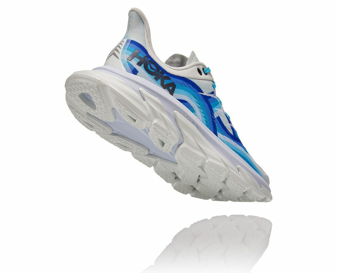 HOKA Dazzling Blue / Blue Flower - All Gender Clifton Edge Geometric