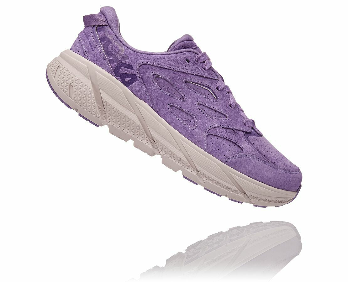 HOKA Chalk Violet / Lilac Ash - All Gender Clifton L Suede