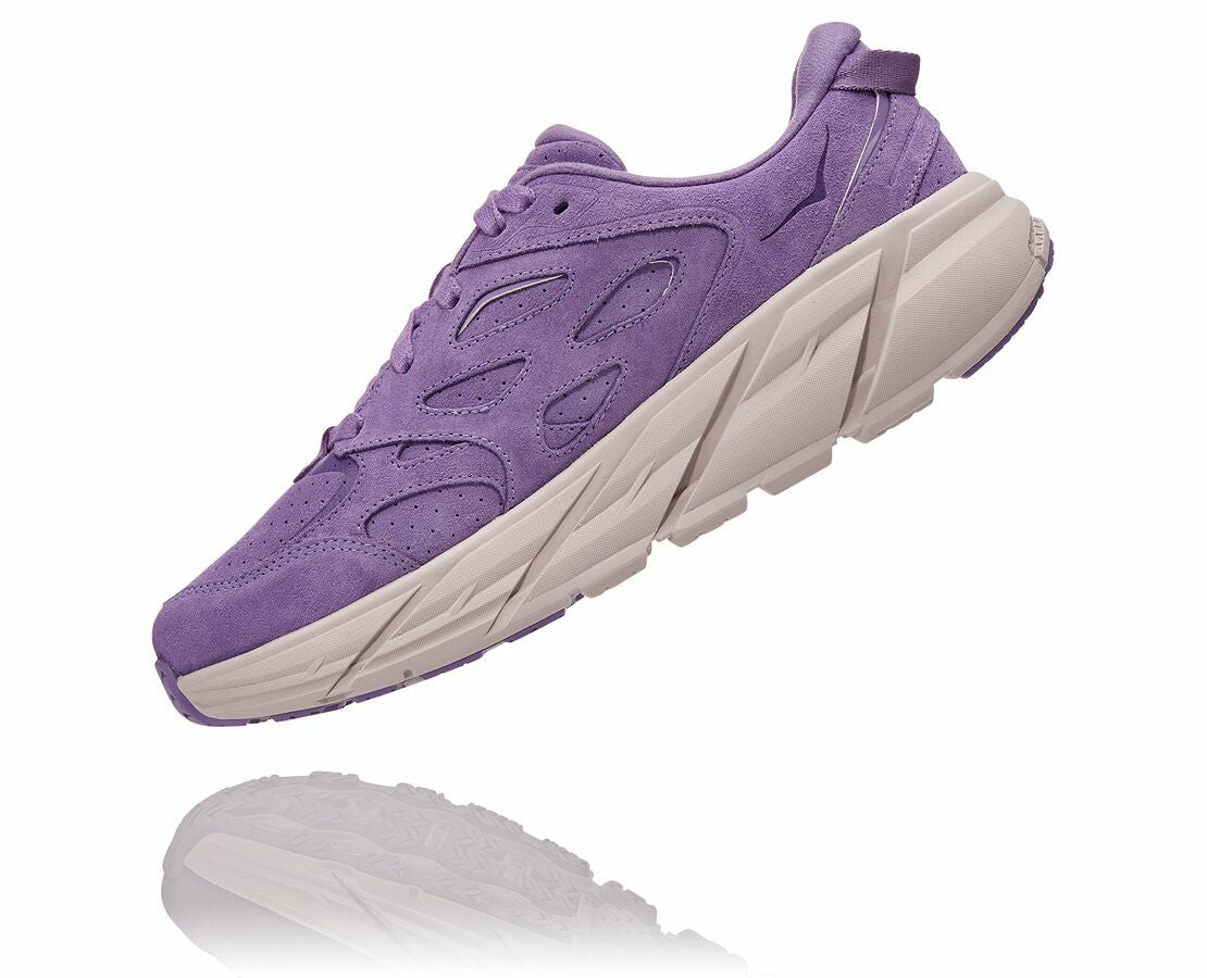 HOKA Chalk Violet / Lilac Ash - All Gender Clifton L Suede