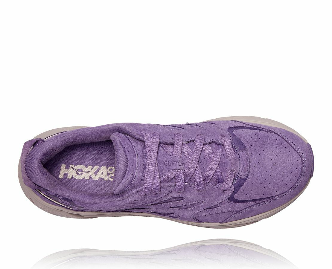 HOKA Chalk Violet / Lilac Ash - All Gender Clifton L Suede