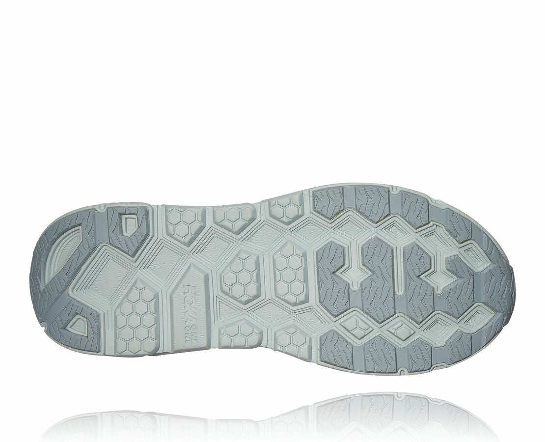 HOKA Grey Mist / Misty Blue - All Gender Clifton L Suede