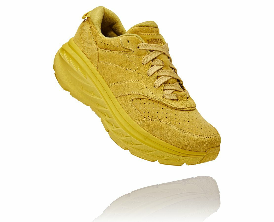 HOKA Celery / Lima Bean - All Gender Bondi L Suede