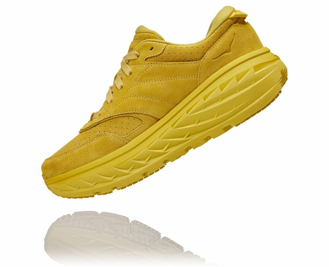 HOKA Celery / Lima Bean - All Gender Bondi L Suede