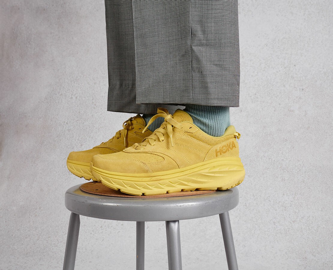 HOKA Celery / Lima Bean - All Gender Bondi L Suede