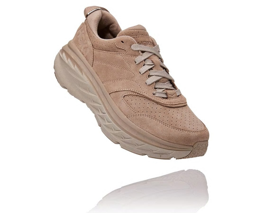 HOKA Simply Taupe / Pumice Stone - All Gender Bondi L Suede