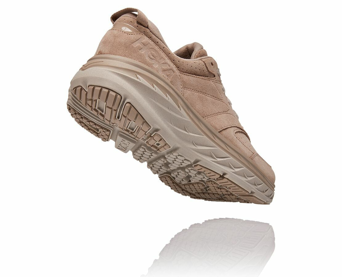HOKA Simply Taupe / Pumice Stone - All Gender Bondi L Suede