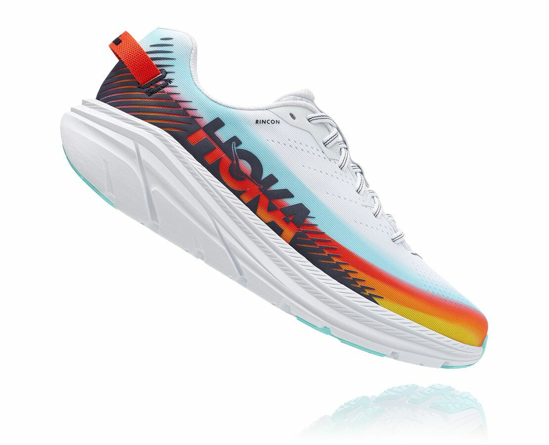 HOKA White / Evening Blue - Women's Ironman Rincon 2
