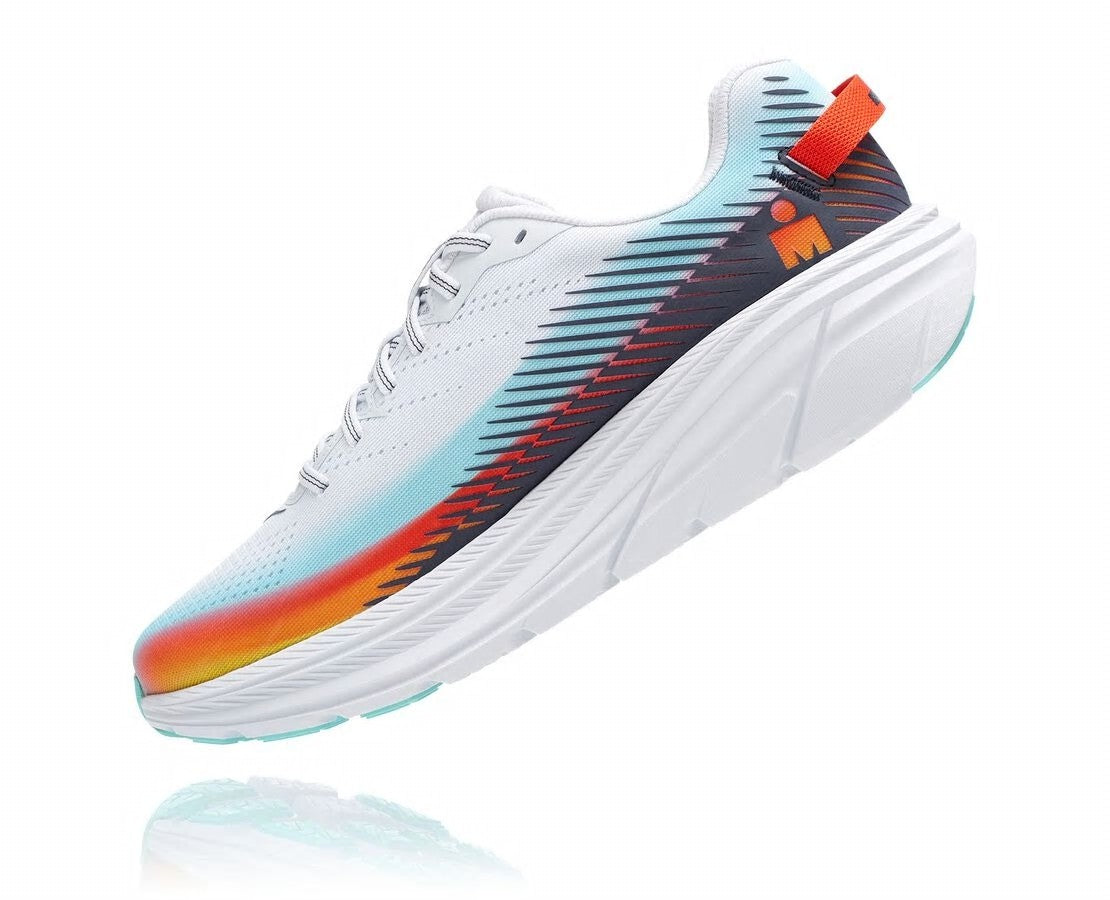 HOKA White / Evening Blue - Women's Ironman Rincon 2