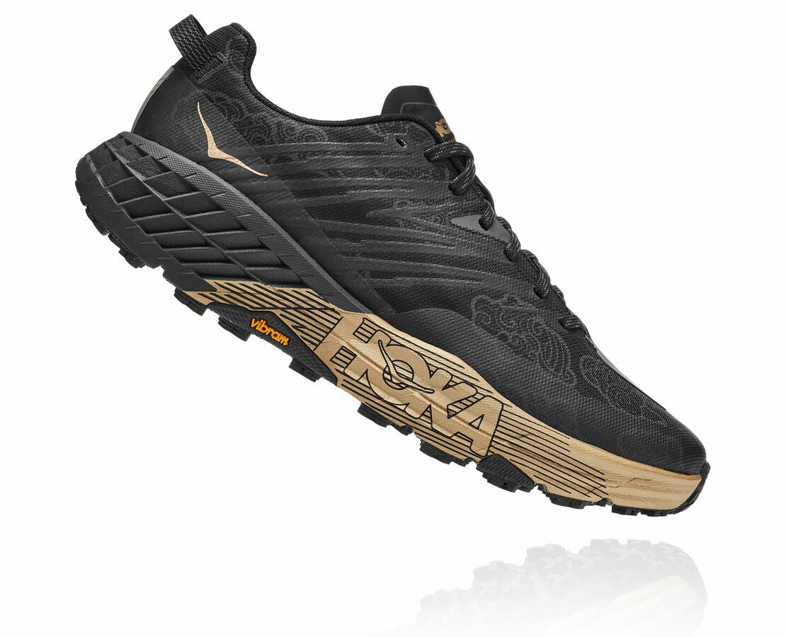 HOKA Black / Gold - All Gender Speedgoat 4 CNY