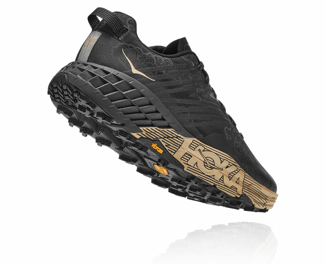 HOKA Black / Gold - All Gender Speedgoat 4 CNY