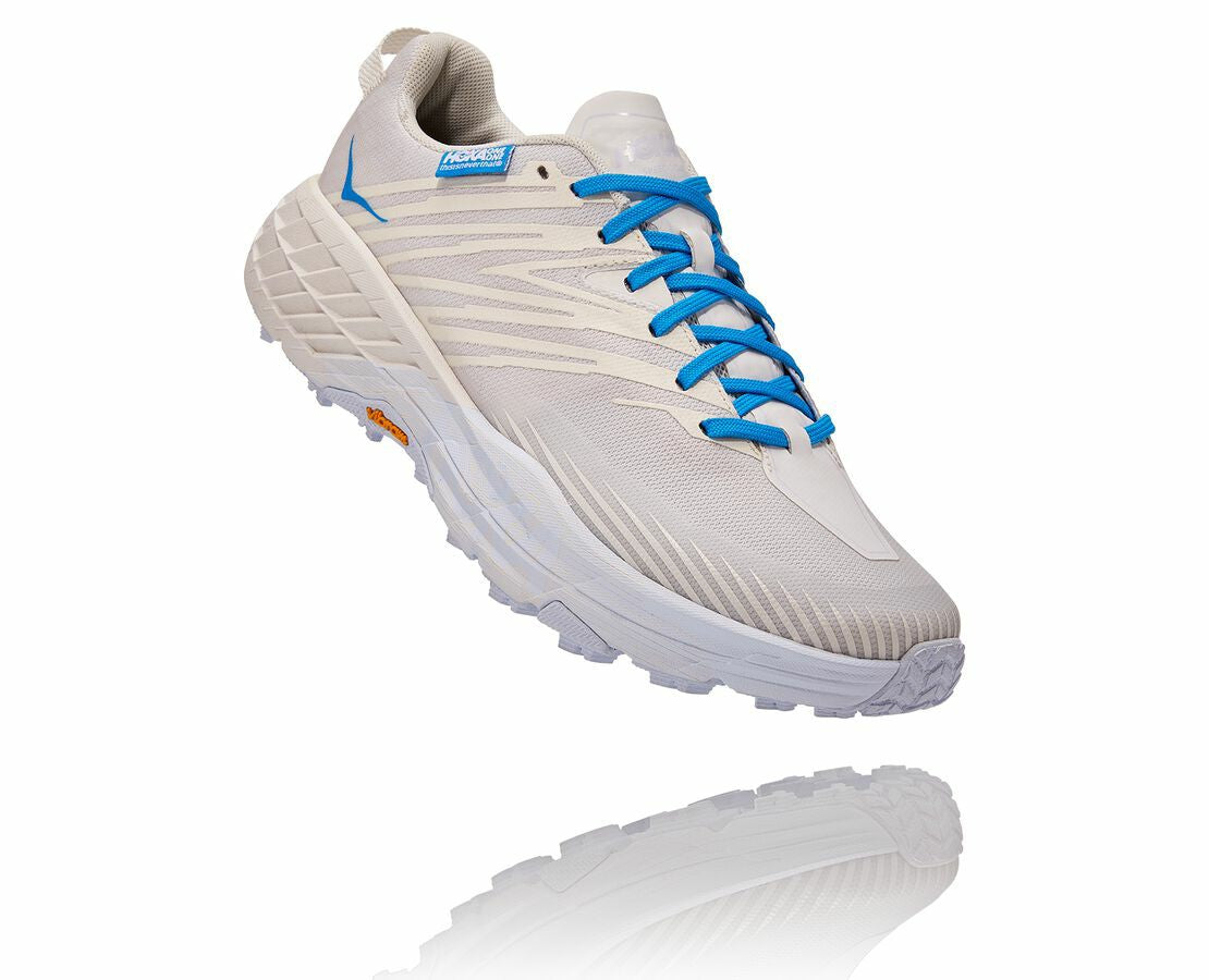 HOKA Marshmallow / Cyan Blue - All Gender Hoka X Tint Speedgoat 4