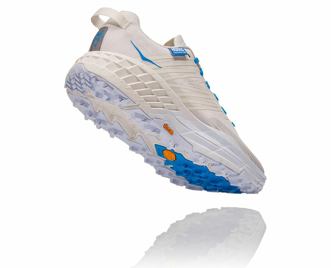 HOKA Marshmallow / Cyan Blue - All Gender Hoka X Tint Speedgoat 4