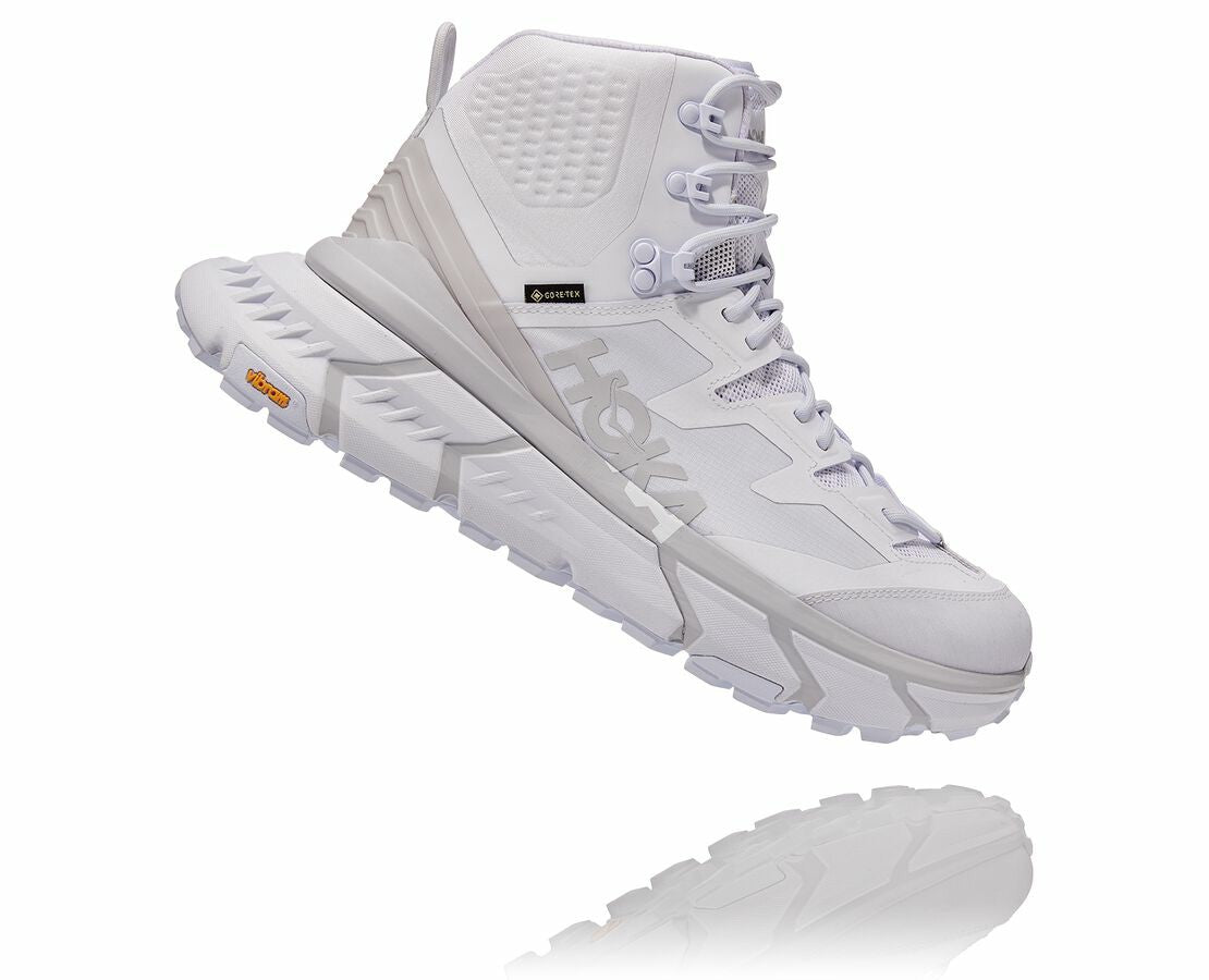 HOKA White / Nimbus Cloud - All Gender TenNine Hike GORE-TEX