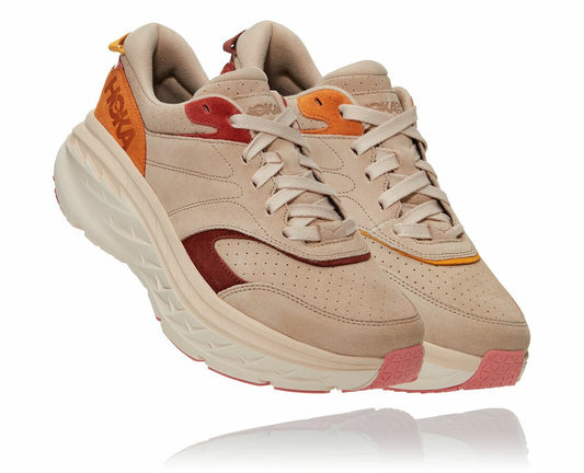 HOKA Shifting Sand / Multi - Unisex Bondi L Suede