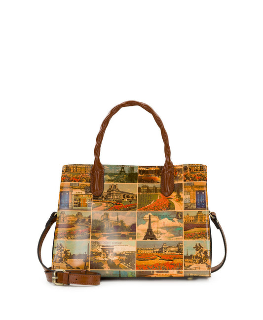 Patricia Nash Genovese Satchel - Postcards From Paris