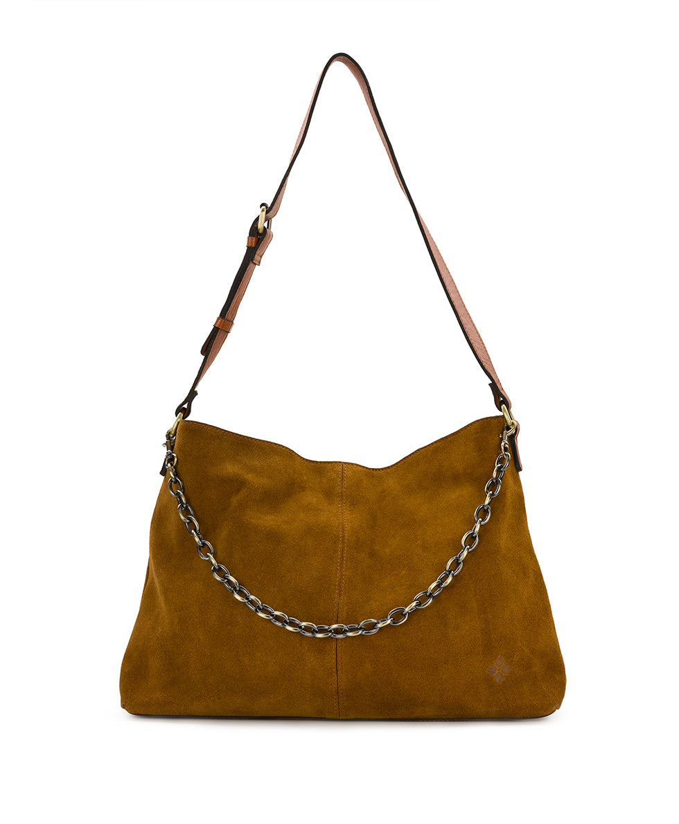 Patricia Nash Liora Slouchy Tote with Mini Torri - Suede Leather