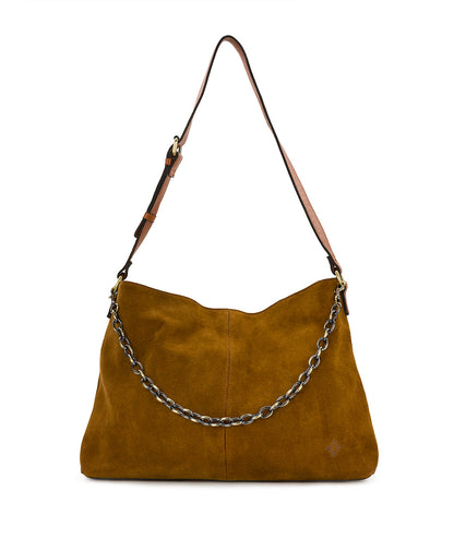 Patricia Nash Liora Slouchy Tote with Mini Torri - Suede Leather