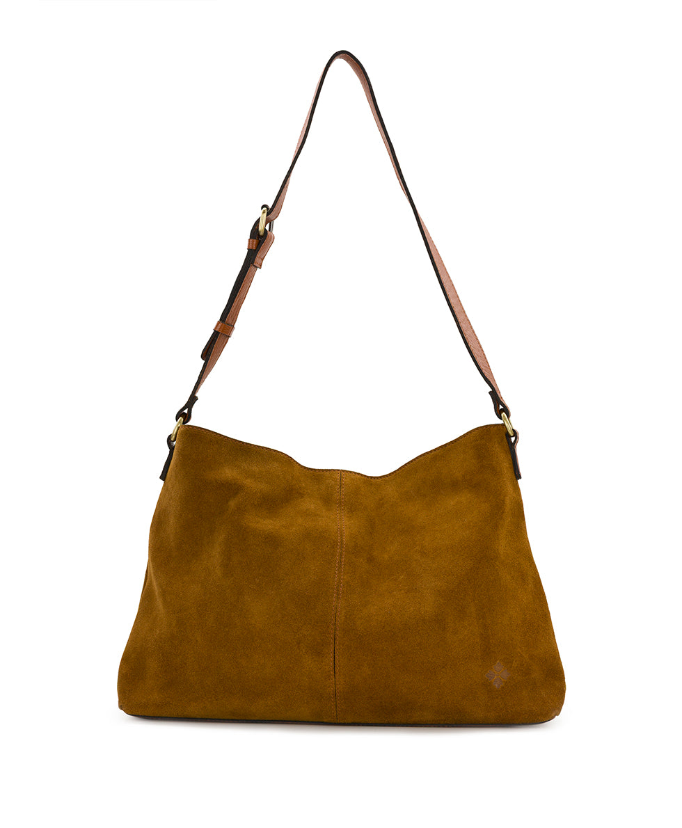 Patricia Nash Liora Slouchy Tote with Mini Torri - Suede Leather