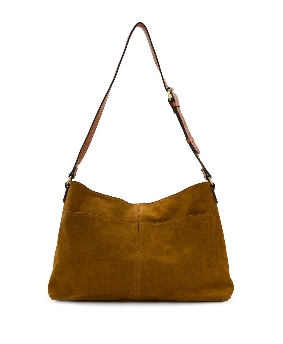 Patricia Nash Liora Slouchy Tote with Mini Torri - Suede Leather
