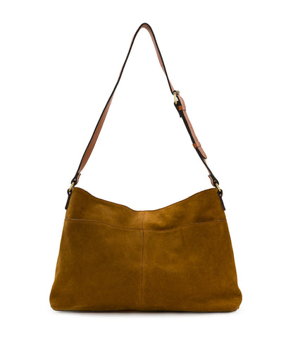 Patricia Nash Liora Slouchy Tote with Mini Torri - Suede Leather