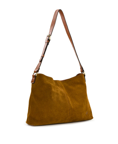 Patricia Nash Liora Slouchy Tote with Mini Torri - Suede Leather