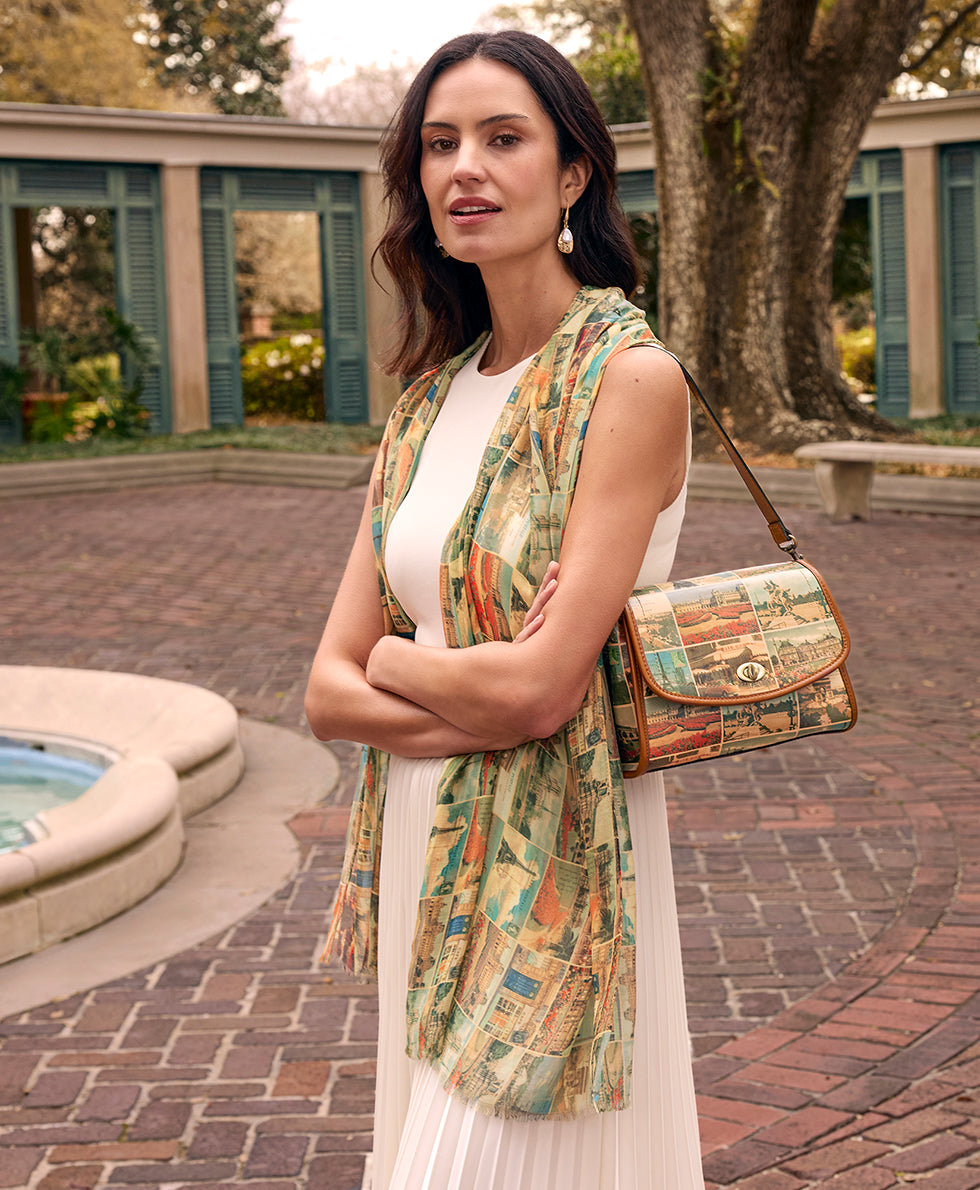 Patricia Nash Ariane Top Handle Crossbody - Postcards From Paris